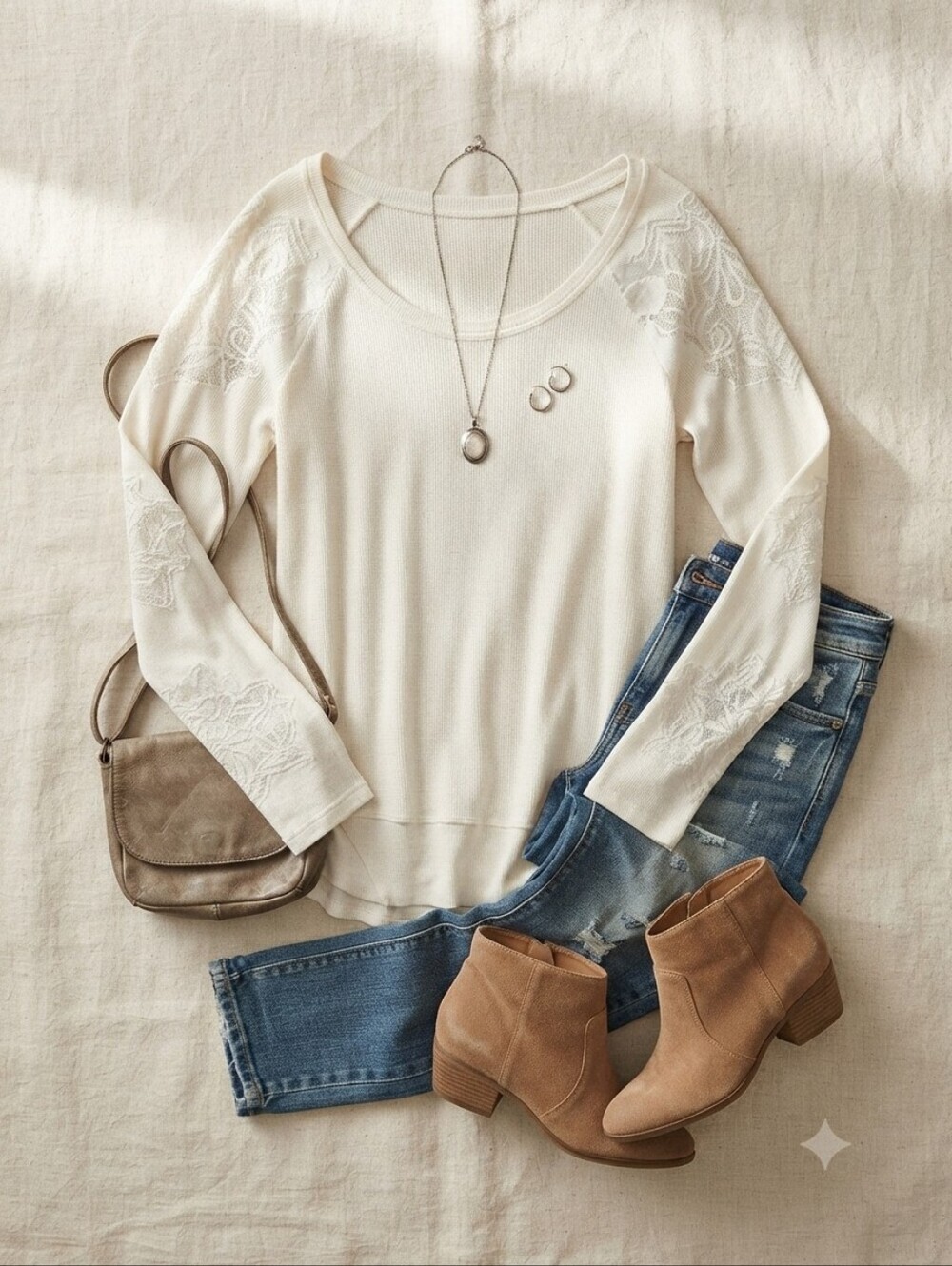 Free People White High Low Hemline Long Sleeve Lace Cutouts Open Back Shirt